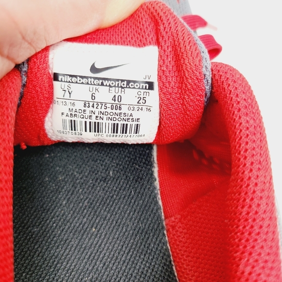 NIKE flex rn running athletic shoes, boys, size 7y - Picture 6 of 6
